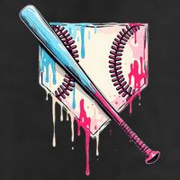 Cool Sport B.A.S.E.B.A.L.L Home Plate Drip With Sprinkles Drip Cool Comfort Performance Bucket Hat
