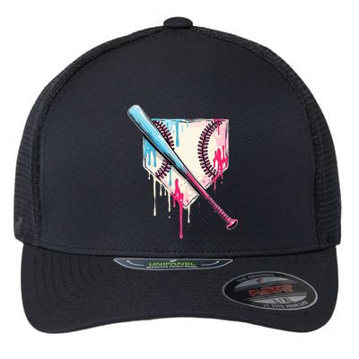 Cool Sport B.A.S.E.B.A.L.L Home Plate Drip With Sprinkles Drip Flexfit Unipanel Trucker Cap