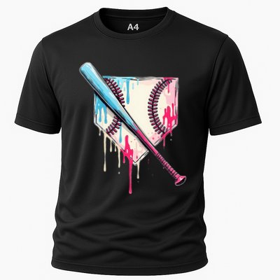 Cool Sport B.A.S.E.B.A.L.L Home Plate Drip With Sprinkles Drip Performance Shirt