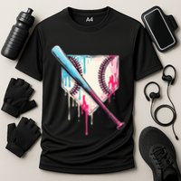 Cool Sport B.A.S.E.B.A.L.L Home Plate Drip With Sprinkles Drip Cooling Performance Crew T-Shirt