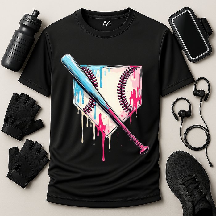 Cool Sport B.A.S.E.B.A.L.L Home Plate Drip With Sprinkles Drip Cooling Performance Crew T-Shirt