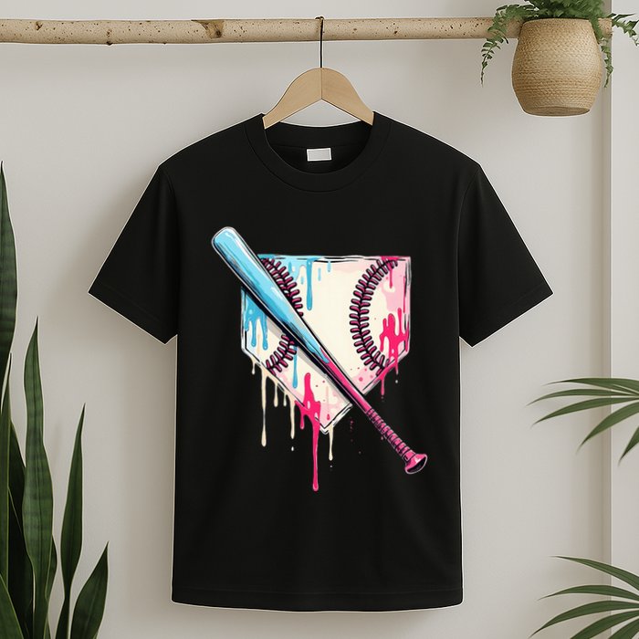 Cool Sport B.A.S.E.B.A.L.L Home Plate Drip With Sprinkles Drip T-Shirt