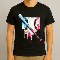 Cool Sport B.A.S.E.B.A.L.L Home Plate Drip With Sprinkles Drip T-Shirt