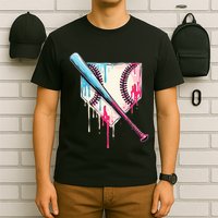 Cool Sport B.A.S.E.B.A.L.L Home Plate Drip With Sprinkles Drip T-Shirt
