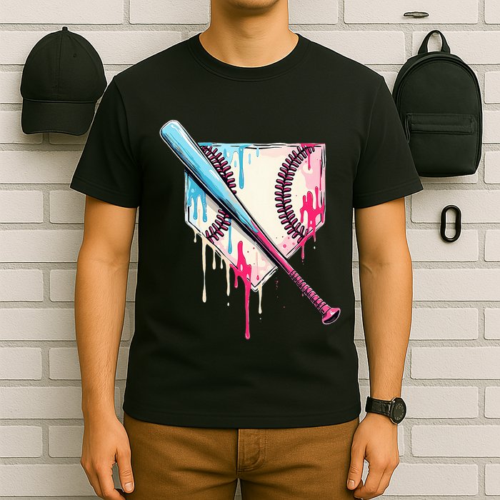 Cool Sport B.A.S.E.B.A.L.L Home Plate Drip With Sprinkles Drip T-Shirt