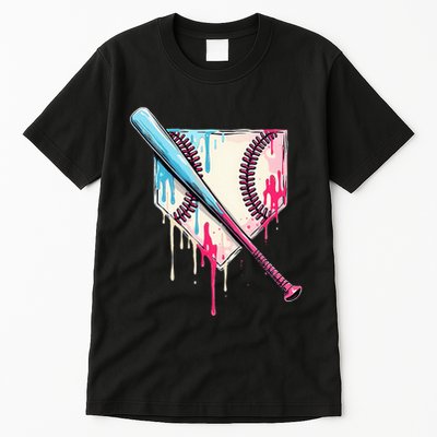 Cool Sport B.A.S.E.B.A.L.L Home Plate Drip With Sprinkles Drip Tall T-Shirt