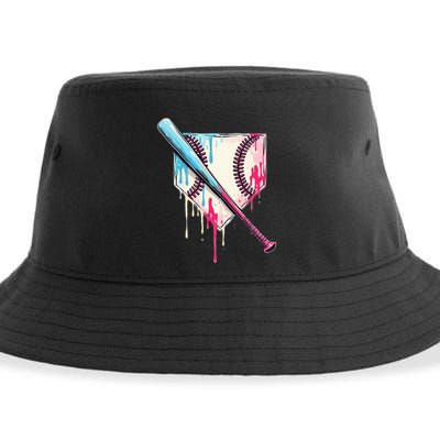 Cool Sport B.A.S.E.B.A.L.L Home Plate Drip With Sprinkles Drip Sustainable Bucket Hat