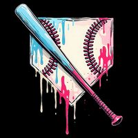 Cool Sport B.A.S.E.B.A.L.L Home Plate Drip With Sprinkles Drip Sustainable Bucket Hat