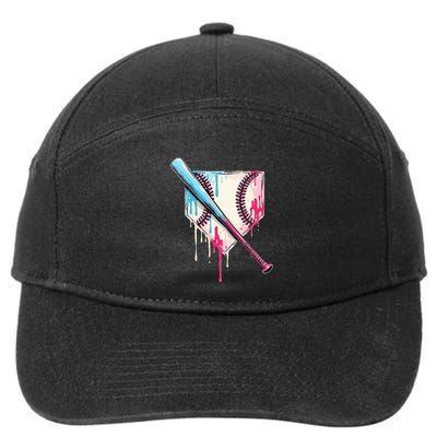 Cool Sport B.A.S.E.B.A.L.L Home Plate Drip With Sprinkles Drip 7-Panel Snapback Hat