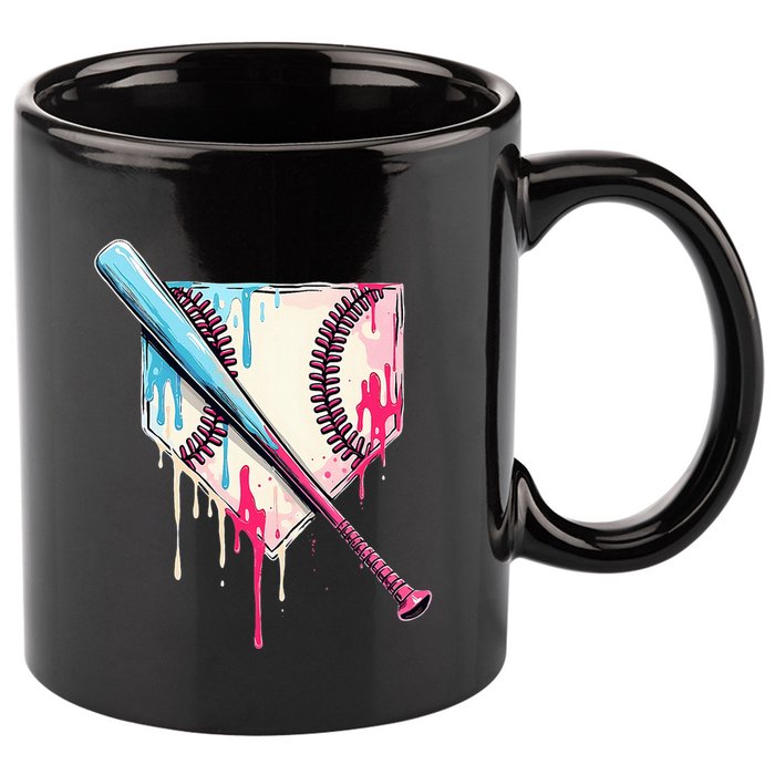 Cool Sport B.A.S.E.B.A.L.L Home Plate Drip With Sprinkles Drip 11oz C Handle Ceramic Mug