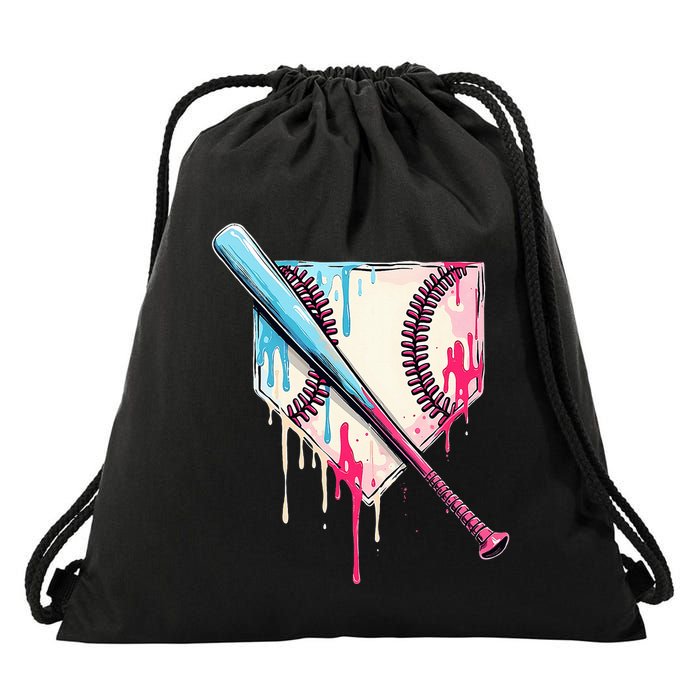 Cool Sport B.A.S.E.B.A.L.L Home Plate Drip With Sprinkles Drip Drawstring Bag