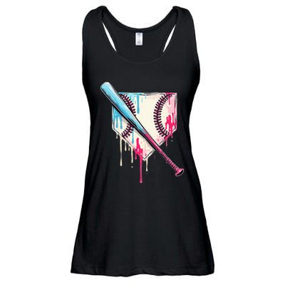 Cool Sport B.A.S.E.B.A.L.L Home Plate Drip With Sprinkles Drip Ladies Essential Flowy Tank