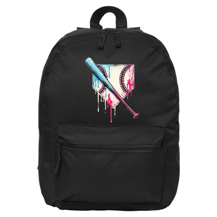 Cool Sport B.A.S.E.B.A.L.L Home Plate Drip With Sprinkles Drip 16 in Basic Backpack