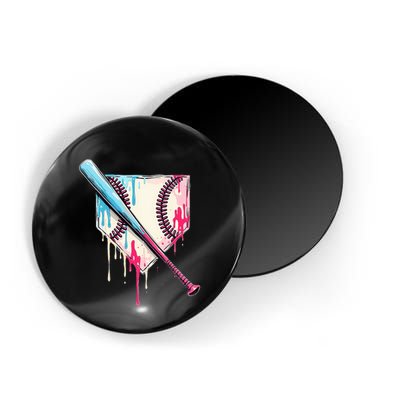 Cool Sport B.A.S.E.B.A.L.L Home Plate Drip With Sprinkles Drip Magnet