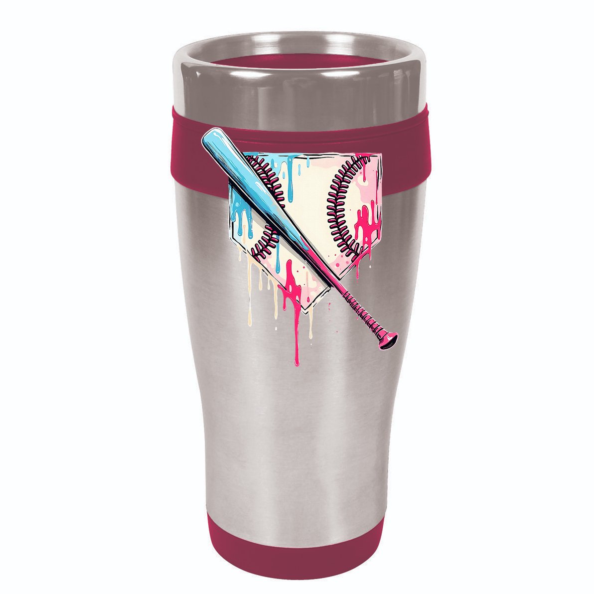 Cool Sport B.A.S.E.B.A.L.L Home Plate Drip With Sprinkles Drip Cooling Performance Long Sleeve Crew