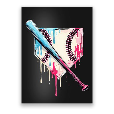 Cool Sport B.A.S.E.B.A.L.L Home Plate Drip With Sprinkles Drip Poster