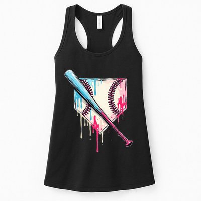 Cool Sport B.A.S.E.B.A.L.L Home Plate Drip With Sprinkles Drip Womens Tank Top