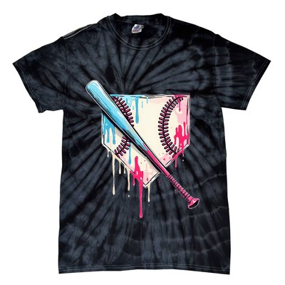 Cool Sport B.A.S.E.B.A.L.L Home Plate Drip With Sprinkles Drip Tie-Dye T-Shirt
