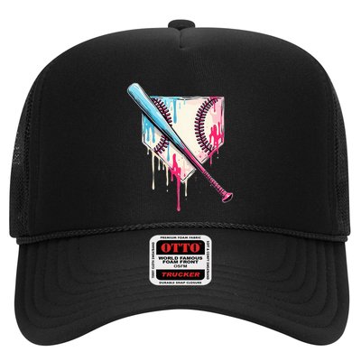 Cool Sport B.A.S.E.B.A.L.L Home Plate Drip With Sprinkles Drip Trucker Hat
