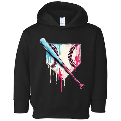 Cool Sport B.A.S.E.B.A.L.L Home Plate Drip With Sprinkles Drip Toddler Hoodie