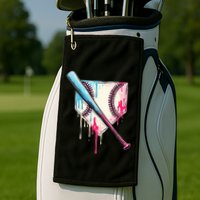 Cool Sport B.A.S.E.B.A.L.L Home Plate Drip With Sprinkles Drip Golf Towel