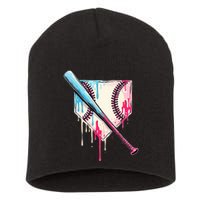 Cool Sport B.A.S.E.B.A.L.L Home Plate Drip With Sprinkles Drip Short Acrylic Beanie