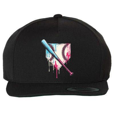 Cool Sport B.A.S.E.B.A.L.L Home Plate Drip With Sprinkles Drip Wool Snapback Cap