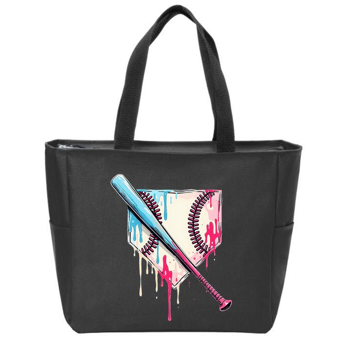 Cool Sport B.A.S.E.B.A.L.L Home Plate Drip With Sprinkles Drip Zip Tote Bag