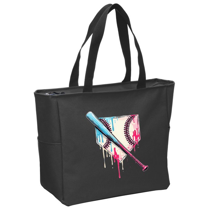 Cool Sport B.A.S.E.B.A.L.L Home Plate Drip With Sprinkles Drip Zip Tote Bag