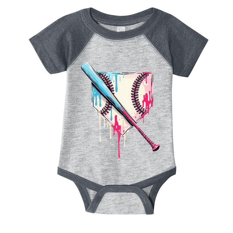 Cool Sport B.A.S.E.B.A.L.L Home Plate Drip With Sprinkles Drip Infant Baby Jersey Bodysuit