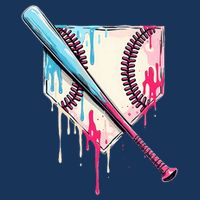 Cool Sport B.A.S.E.B.A.L.L Home Plate Drip With Sprinkles Drip Infant Baby Jersey Bodysuit