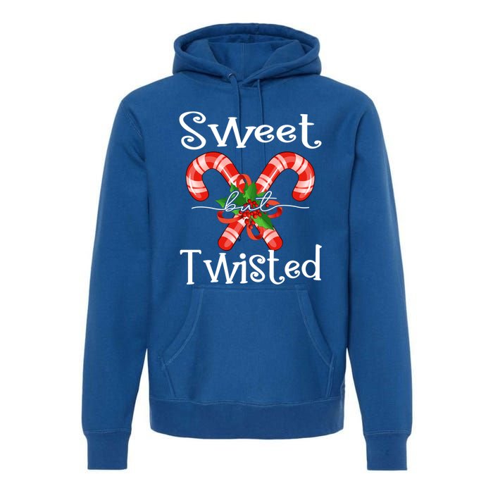 Christmas Sweet But Twisted Gift Candy Cane Xmas Gift Premium Hoodie