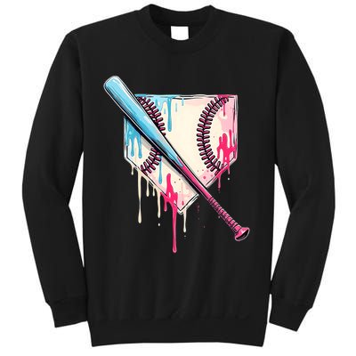 Cool Sport Baseball Home Plate Drip With Sprinkles Drip Sweatshirt