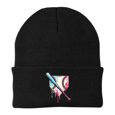 Cool Sport Baseball Home Plate Drip With Sprinkles Drip Beanie
