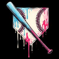 Cool Sport Baseball Home Plate Drip With Sprinkles Drip 16 in Basic Backpack
