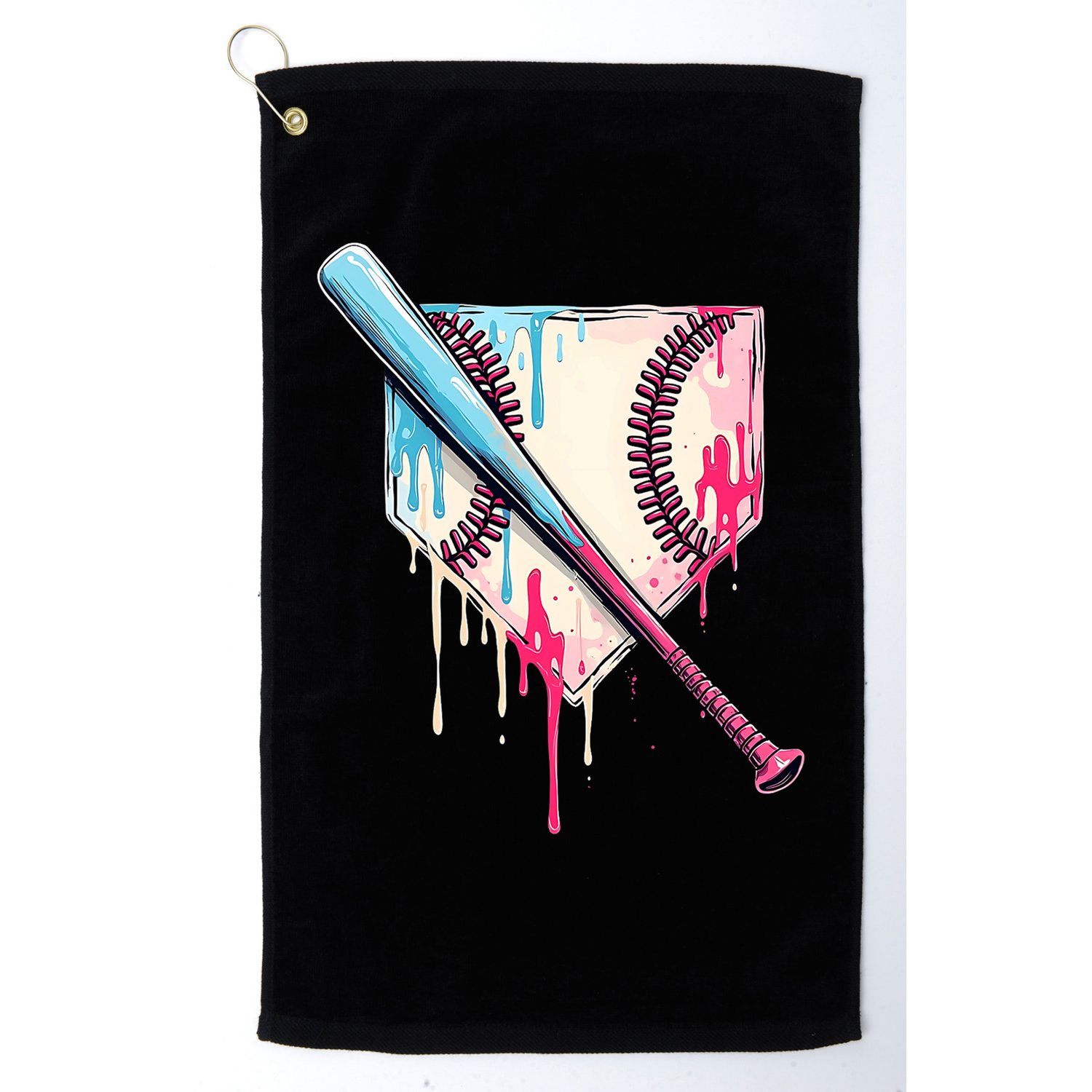 Cool Sport Baseball Home Plate Drip With Sprinkles Drip Golf Towel