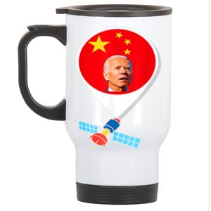 Chinese Spy Balloon Surveillance Joe Biden Xi Jinping China Stainless Steel Travel Mug