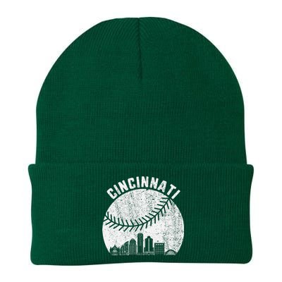 Cincinnati Skyline Baseball Vintage Cincinnati Oh Baseball Knit Cap Winter Beanie