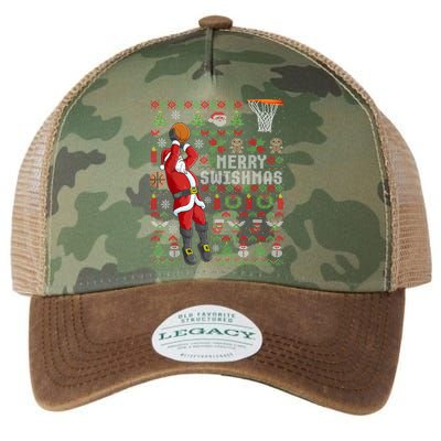 Cool Santa Basketball Merry Swishmas Legacy Tie Dye Trucker Hat