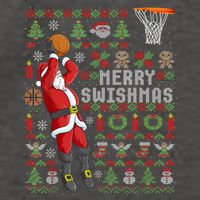 Cool Santa Basketball Merry Swishmas Vector Backpack