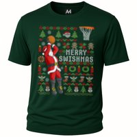 Cool Santa Basketball Merry Swishmas Performance Shirt