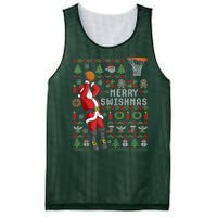 Cool Santa Basketball Merry Swishmas Mesh Reversible Basketball Jersey Tank