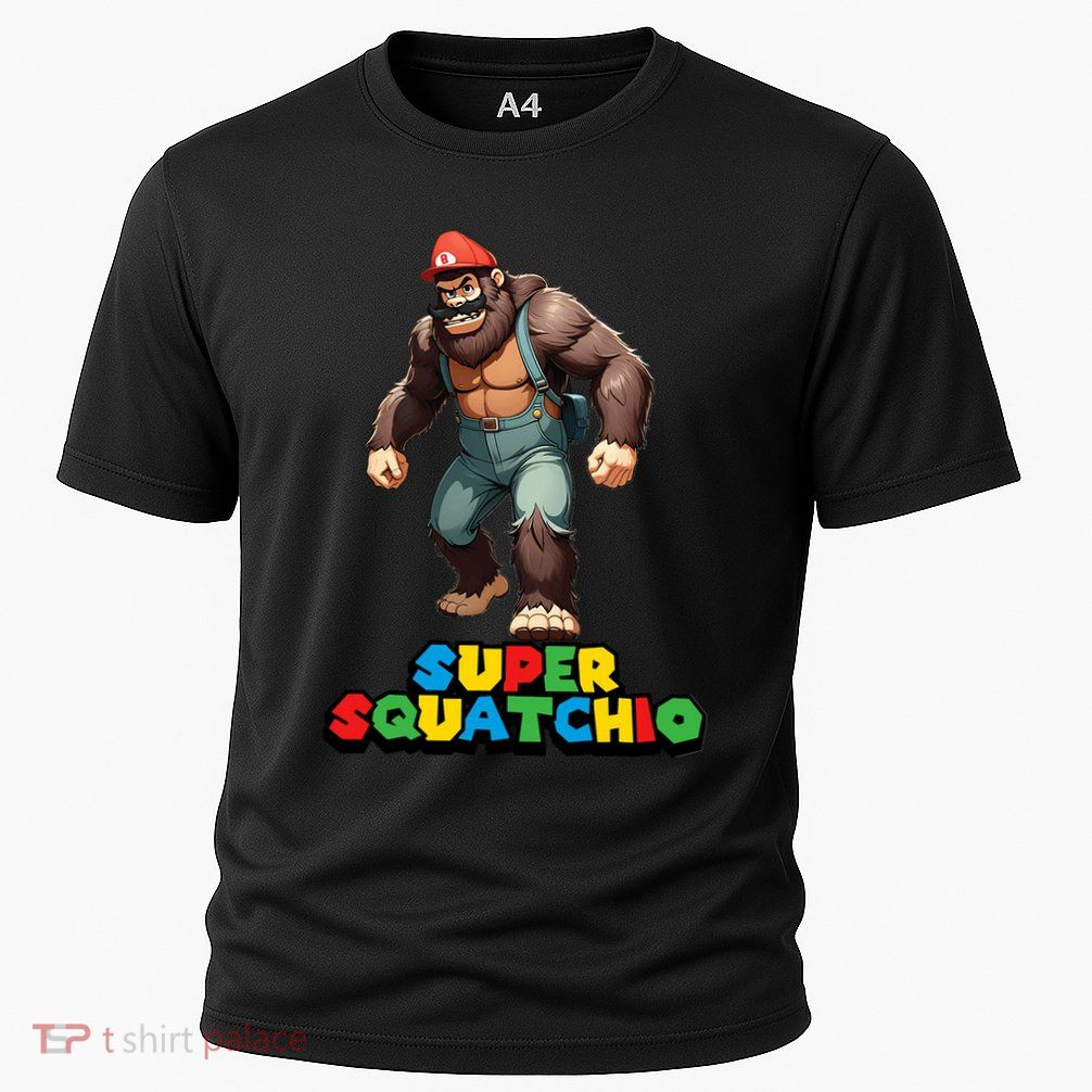 Cute Sasquatch Bigfoot Gamer Gaming Cooling Performance Crew T-Shirt