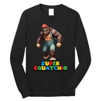 Cute Sasquatch Bigfoot Gamer Gaming Long Sleeve Shirt