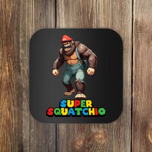 Cute Sasquatch Bigfoot Gamer Gaming Coaster