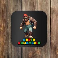 Cute Sasquatch Bigfoot Gamer Gaming Coaster