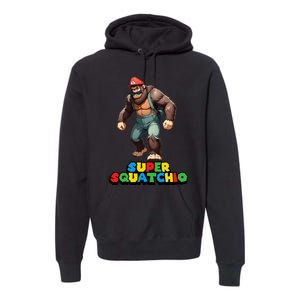 Cute Sasquatch Bigfoot Gamer Gaming Premium Hoodie