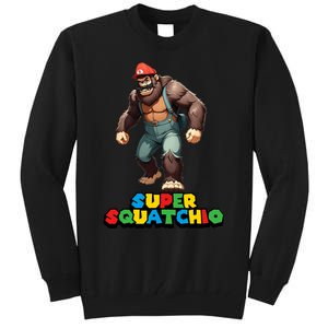 Cute Sasquatch Bigfoot Gamer Gaming Tall Sweatshirt