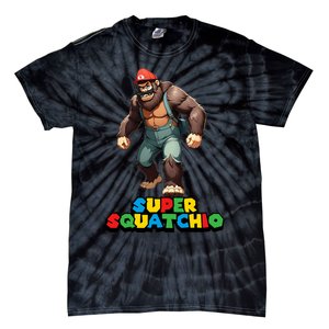 Cute Sasquatch Bigfoot Gamer Gaming Tie-Dye T-Shirt