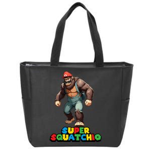 Cute Sasquatch Bigfoot Gamer Gaming Zip Tote Bag